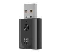 Fangxuee Adattatore USB Bluetooth 5.3 Ricevitore Audio Wireless Trasmettitore Bluetooth con Microfono Chiamata In Vivavoce per Auto con Radio FM