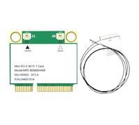 Fangxuee Adattatore WiFi 7 BE200 8774M Tri Band Mini-PCIE 2.4G/5G/6GHz Wireless Network WiFi Card per Win10/11