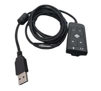 Fangxuee Aggiorna Le tue Cuffie con La Scheda Audio Esterna USB per Adattatori Jack per Microfono per Cuffie da 3,5 mm per Cuffie Cloud2 7.1