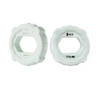 Fangxuee Allenatore di di Presa Fitness Finger Gripper Ring Double Force Grip Rings Cyan