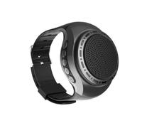 Fangxuee Altoparlante da Polso Portatile per Bicicletta Ricaricabile Via USB con Luci Colorate e Orologio, Compatibile con Bluetooth, Musica e Radio FM.