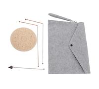 Fangxuee Astuccio con Pendente e Bacchette di Rilevamento In Rame per la Ricerca di Acqua e Nell' Della Divinazione Paranormali.