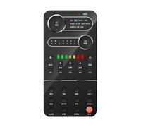 Fangxuee Attrezzatura per Il Canto dal, Convertitore Vocale con 9 Effetti Sonori, Scheda Audio Esterna Portatile.