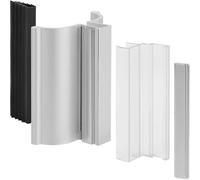 Fangxuee Canale U con Magnete 3 "Maniglia Della Porta Della Doccia Cornice Cromata con Strike Metal per Telaio e Porta Doccia Cornice per 1/8" 5/32 "3/16" e 1/4 ".
