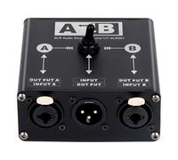 Fangxuee Casella Switcher di Sorgente Audio Bilanciata Passiva XLR 2 In 1 Out/1 In 2 Selettore Manuale Fuori per il Mixer di Schede Audio Microfono