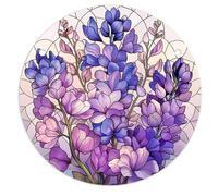 Fangxuee Ciondolo A Disco in Acrilico 4 Pezzi con Catena Ciondolo retrò Europeo Fiore Colorato Accessori per Pendenti da YK287