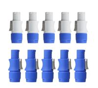 Fangxuee Connettore A 3 Pin da 10 Pcs da 10 Pcs da 250 V 20A CA CACCHIO di INGRESSO del SEGNALE per LIGHT per LIGHT LIGUA