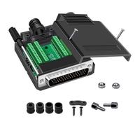 Fangxuee Connettore Saldatura HDB44, 3 File, Industriale, D-Sub A 44 Pin, con Foro P, Adattatore per Terminale di Breakout, B
