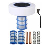 Fangxuee Depuratore d'Acqua per Piscine A Energia Solare, Ionizzatore Solare per Piscine, Detergente per L'Acqua della Piscina, Alghe Trasparenti e per Spa