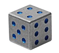 Fangxuee Dice in Lega di Titanio Lucky Lucky Giovani di Raffreddamento Ghiacciato Giocattoli