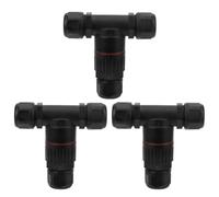 Fangxuee Elettrico A Forma di Elettrico A 3 Vie IP68 Connettore Impermeabile Accessori Industriali Esterni 3pcs