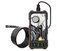 Fangxuee Endoscopio 1080P con Schermo IPS da 5 Pollici per Telecamera di Ispezione A Doppia Lente per Fognatura, Boroscopio, Monitor, Riparazione Auto B