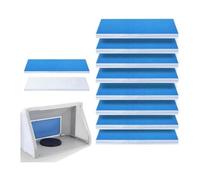 Fangxuee Filtro per Cabina di Verniciatura da 8 Pezzi, Set di Filtri per Cabina di Verniciatura, Design A Doppio Strato per Appassionati di Verniciatura A Spruzzo, Cabine di Verniciatura