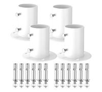 Fangxuee Flange per Piscina A Pianta Della Piscina da 4 Pezzi per Piscina per Piscina Flange A Bordo per Piscina da 1,5 "A Terra e Corrimano per la Scala Della Piscina Fuori Terra, Corrimano da Piscin