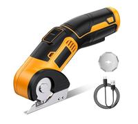 Fangxuee Forbici Elettriche A Cordone Portatile - Coltello Rotante Ideale per Taglio di Tessuto, Moquette, Pelle e Altro Ancora