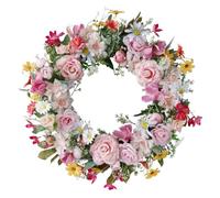 Fangxuee Ghirlanda di Lavanda Artificiale Primaverile con Margherite Ghirlande di Seta Estive di Fiori Selvatici per la Porta D'Ingresso, la Parete Della Casa, la Decorazione del Festival di Nozze, Du