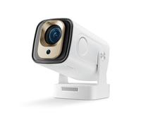 Fangxuee HY260 PRO 1080P Android 11 4K Proiettore 200ANSI Wifi6 BT5.4 Cinema Esterno Portatile Proiettore Rotante 180° Spina Globale UE
