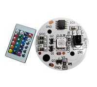 Fangxuee Interruttore Wireless IR A 24 Chiavi 5V A Bassa Tensione Luci A LED Piastra Color Lampada RGB Lampada 3W Fonte Gradiente Colorata