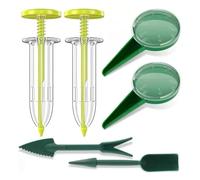 Fangxuee Kit Completo per la Semina di Mini Semi: il Set da 6 Pezzi Include Spandiconcime, Dibber, Widger e Seminatore Manuale