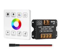 Fangxuee Kit Controller LED RGB con Pannello Touch, Controller per Strisce LED RGB con Wireless, per 5 V, 12 V, 24 V, 4 Pin