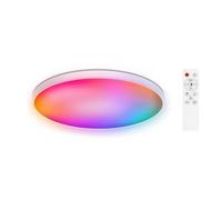 Fangxuee Lampada da Soffitto Intelligente WiFi Bluetooth RGBCW Lampada da Soffitto A Colori Dimmerabili Lampada da Soffitto Semplice A Tre Prove (UE)