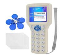 Fangxuee Lettore di Schede Smart RFID NFC + Duplicatore di Chiavi A 5XCUID Keychain/Card RFID A 125K 13.56MHz IC/ID - Scrittore di Chiavi RFID Replicatore