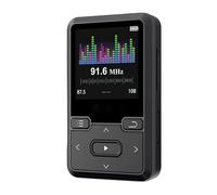 Fangxuee Lettore Musicale Portatile Contapassi FM Clip Posteriore Sport Lettore MP3 Suono HiFi Perdita BT5.0 Lettore Musicale da 1,44 Pollici-32G