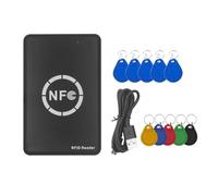 Fangxuee Lettore/Scrittore di Chip Intelligente RFID NFC + 5XUID/CUID 125K 13.56M Duplicatore di Tag RFID Copia Clonazione di Badge Chiave IC ID Copier