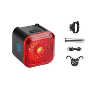 Fangxuee Luce di Coda per Biciclette in Bicicletta Posteriore con Schermo del Display A LED, Luce Impermeabile Ricaricabile di Tipo C