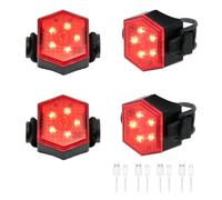 Fangxuee Luci Posteriori A LED Ricaricabili Tramite USB per Bicicletta, per Escursionismo, Ciclismo, Barca, Accessori per Biciclette da Strada