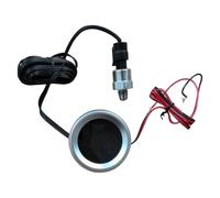 Fangxuee Manometro 'Olio da 52 mm con Allarme di Avvertimento Misuratore di Pressione 'Olio con Sensore 1/8 NPT per Barca per Auto