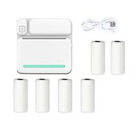 Fangxuee Mini Stampante C19 Stampante Termica Portatile Stampante Termica per Etichette Tascabile Fotografica 58 mm Stampa Bluetooth Android iOS