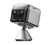 Fangxuee Mini Telecamera 4G con Batteria Integrata, Visione Notturna IR 4K, Basso Consumo Energetico, Rilevamento del Movimento, Telecamera di Videosorveglianza