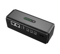 Fangxuee Mini ups Alimentatore di Backup con Batteria 8800mAh con Porte Multiple, Ampio Intervallo di Tensione Portatile per Piccoli Dispositivi Spina UE