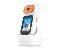 Fangxuee Monitor per Bambini WiFi A 360 ° con Rilevamento del Movimento, Visione Notturna, Videochiamate e Comunicazione A Due Vie per la Spina UE di Sicurezza Interna