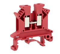 Fangxuee Morsetto A Vite Universale Quadrato UK2.5B con Barra DIN 100 Pezzi Connettore Morsettiera Clamp