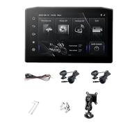 Fangxuee Moto 6.25 Pollici Schermo di Navigazione Rimovibile Wireless Carplay Android Auto Impermeabile con DVR