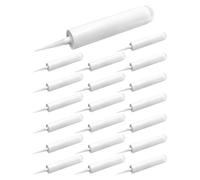 Fangxuee Pacchetto Sfuso di 20 Tubi Vuoti per Silicone, Cartucce di Plastica da 10 Once per Progetti Fai-Da-Te.