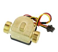 Fangxuee Per Sensore di Flusso D'Acqua da 1/2 "In 1,75 Mpa con Misuratore A Flusso di Impulso Della Turbina DC5-18 V Filetta Esterna per Riscaldamento