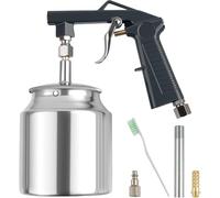 Fangxuee Pistola A Spruzzo per Sottosmalto con Ingresso da 1/4 Pollice, Pistola A Spruzzo per Film Fluido con Contenitore Fluido per Spruzzare Sottosmalto e Rivestimenti Gommati