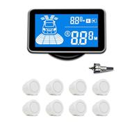Fangxuee Radar di Backup Radar Inverso 8 di Sensori di Parcheggio con 8 Sensori Inversa Burizzer Detezione della Distanza di Avvertimento per Auto per Veicoli Automobilistici Kit Parktronic B