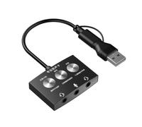 Fangxuee Scheda Audio Tipo-C per Giochi dal Scheda Audio per K Song Scheda Audio per Ascoltare la Musica