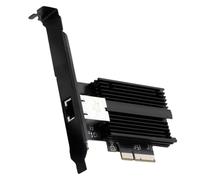 Fangxuee Scheda di Rete PCIE A RJ45 AQC113 da 10 GBps, Interfaccia RJ45 da 1 Gbps, Adattatore LAN Cablato Ethernet per Desktop Win10/11