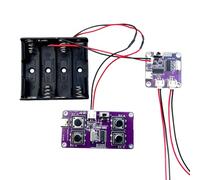 Fangxuee Scheda Madre di Controllo Remoto per Auto Giocattolo A Canali A 2,4 GHz, Modulo Ricevente e Modulo di Sterzo, Set di Controllo A Distanza per Auto Giocattolo con Raggio D'Azione di 10