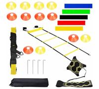 Fangxuee Set di Allenamento per Agilità nello Sport All'Aperto - Set di Attrezzature per L'Allenamento della velocità - Set di Attrezzature per L'Allenamento All'Aperto per Adolescenti