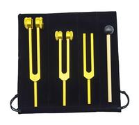 Fangxuee Set di Diapason 128HZ 256HZ 512HZ per Guarigione Dei Chakra, Terapia del Suono, Alleviamento Dello Stress e Test del B.