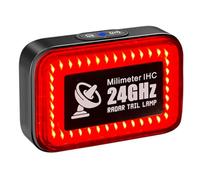 Fangxuee Smart Sensing 24 GHz Radar LED Bycicle Shellight, IP64 Waterproof Bike Warning Light per I Ciclisti