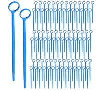 Fangxuee Specchio Dentale USA e Getta da 300 Pezzi Specchietto per Bocca Antiappannamento Specchio Dentale Confezionato Singolarmente per Denti Orali, Blu
