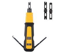 Fangxuee Strumento Professionista RJ45 Ethernet Punch Down con 110 66 Blade per Cat 8, Cat 7, Cat 6A, Cat 6, Cat 5E