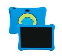 Fangxuee Tablet per Bambini da 10 Pollici per A133 Android 4+64G Macchina per L'Apprendimento Intelligente con Controllo Genitoriale Tablet Eva Spina UE Blu